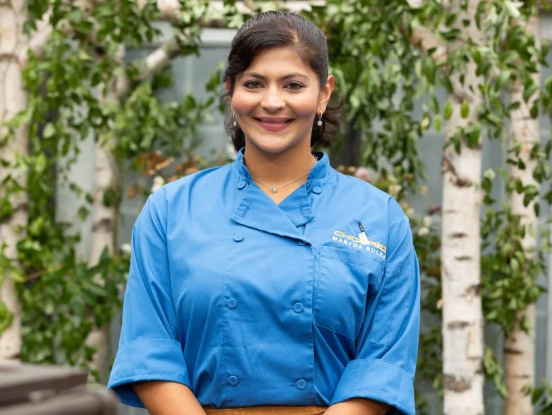 Chef Saba Wahid Duffy, as seen on Chopped: Martha's Rules, Season 49