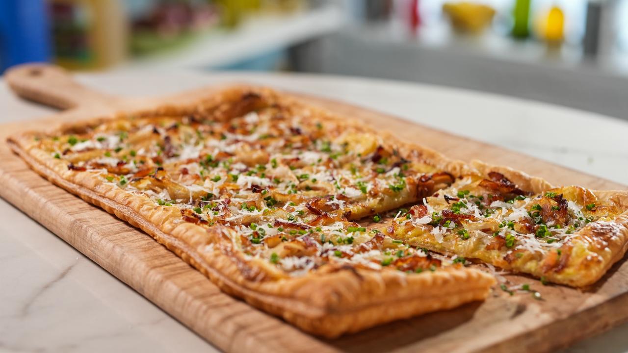 Bacon, Onion and Cheese Tart