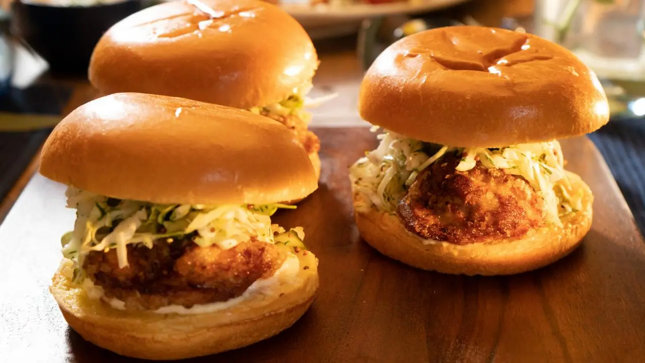 Pickle-Brined Fried Chicken Sandwiches with Pickle Slaw