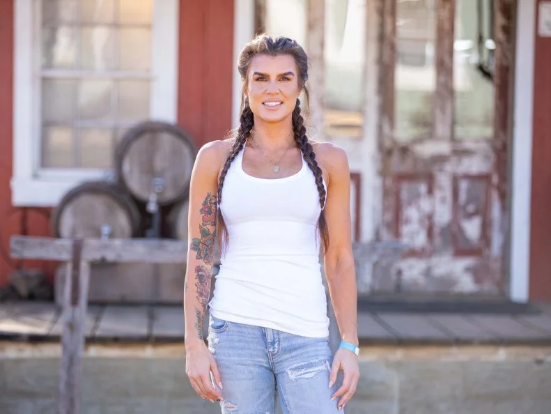 Contender Christina Fitzgerald, as seen on BBQ Brawl, Season 2.