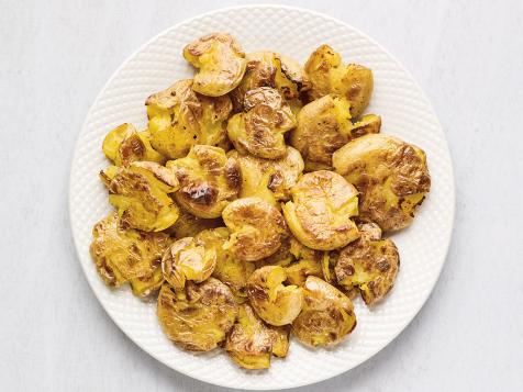Salt-and-Vinegar Smashed Potatoes