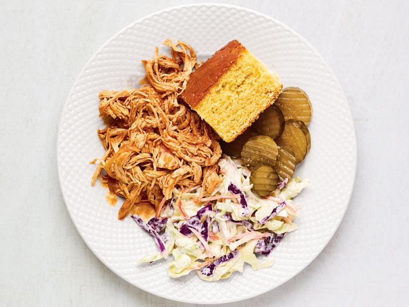 SlowCooker Barbecue Pulled Turkey with Slaw Recipe Food Network