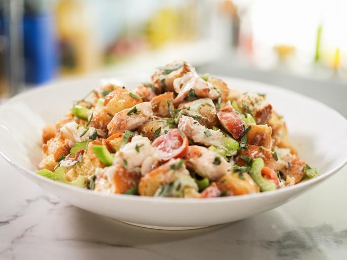 Lobster Roll Panzanella Recipe Katie Lee Biegel Food Network