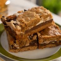 Chocolate Peanut Butter S'mores Bars as seen on Valerie's Home Cooking, Season 12.