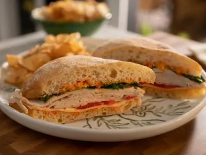 Smoked Turkey Sandwiches with Spicy Aioli as seen on Valerie's Home Cooking, Season 12.