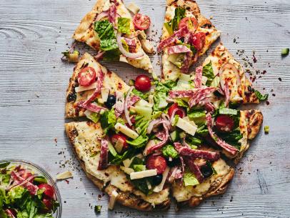 Grilled Salad Pizza