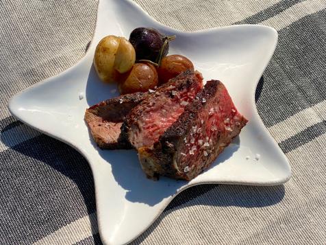 Fire Pit Steak and Potatoes