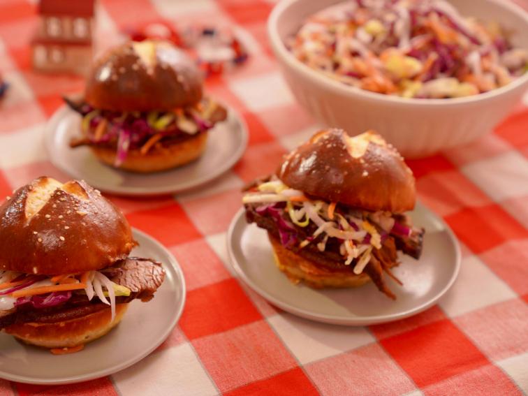 BBQ Brisket Sandwich with Caraway Coleslaw Recipe Molly Yeh Food