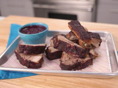Blueberry-Cherry BBQ Baby Back Ribs