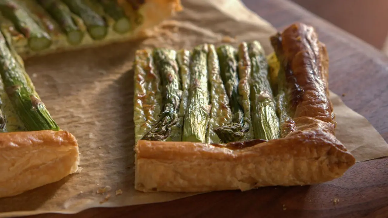 Asparagus, Herb and Goat Cheese Puff Pastry