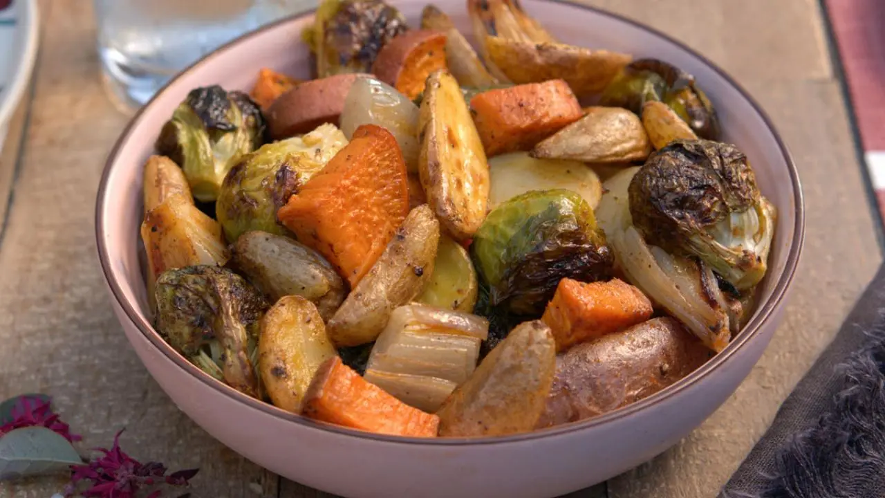 Sheet Pan Roasted Veggies Recipe Valerie Bertinelli Food Network