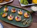 Beauty shot of Molly Yeh's Veggie Supreme Pizza Bagels, as seen on Girl Meets Farm, Season 8.