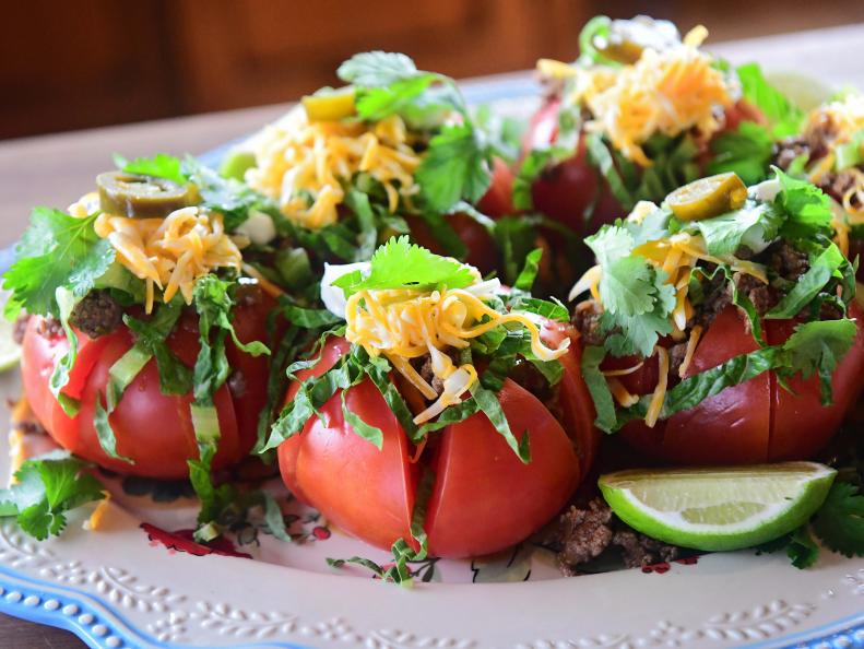 Close-up of Taco Tomatoes, as seen on The Pioneer Woman, season 27.