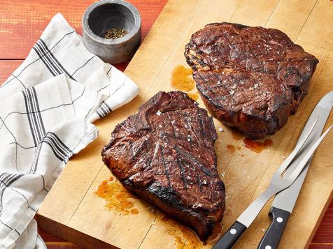 Hickory-Smoked Porterhouse Steaks