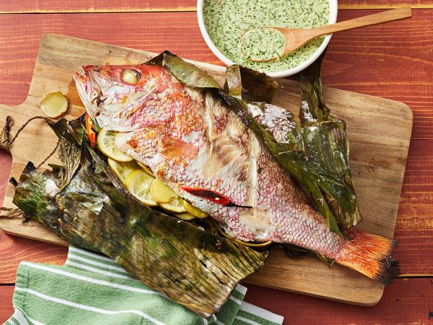 Red Snapper Grilled in Banana Leaves Recipe, Food Network Kitchen