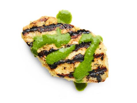 Tandoori-Style Chicken with Cilantro-Mint Sauce
