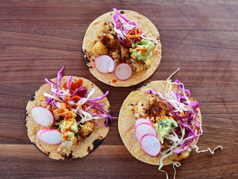 Cauliflower Tacos with Avocado Crema