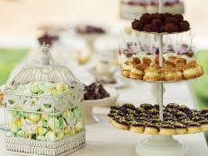Different sweets with nice arranjment for wedding party