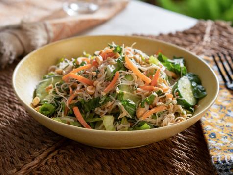 Spring Roll Salad with Peanut Dressing