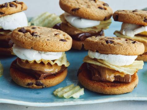 Air Fryer Salty Chocolate Chip Cookie S’mores