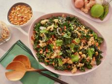 This salad is inspired by one of the best bites of food I've ever had, the crispy rice salad at Hai Hai, an amazing Vietnamese restaurant in Minneapolis. It's got, like, four different layers of crunch and a dressing that's spicy, sweet, salty, and bright. I never knew I could love a salad this much!