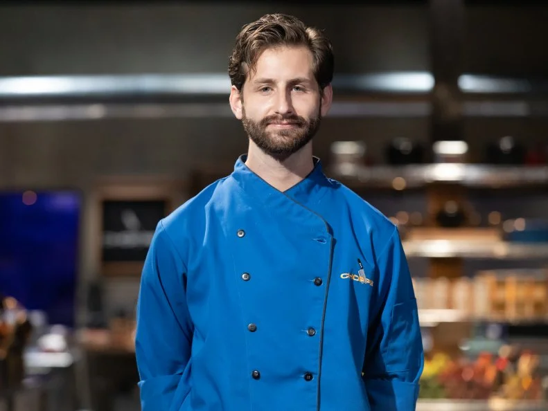 Chef Henry Morgan, as seen on Chopped, Season 50, Alton Brown Maniacal Baskets Tournament.