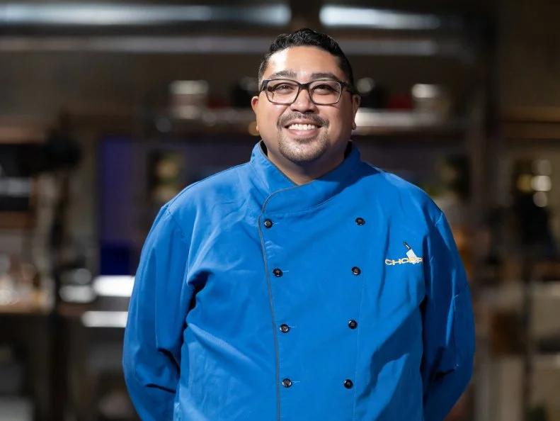 Chef Paras Shah, as seen on Chopped, Season 50, Alton Brown Maniacal Baskets Tournament.