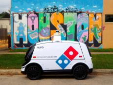 Domino's will begin delivering pizzas with an occupant-less on-road vehicle in Houston this week.