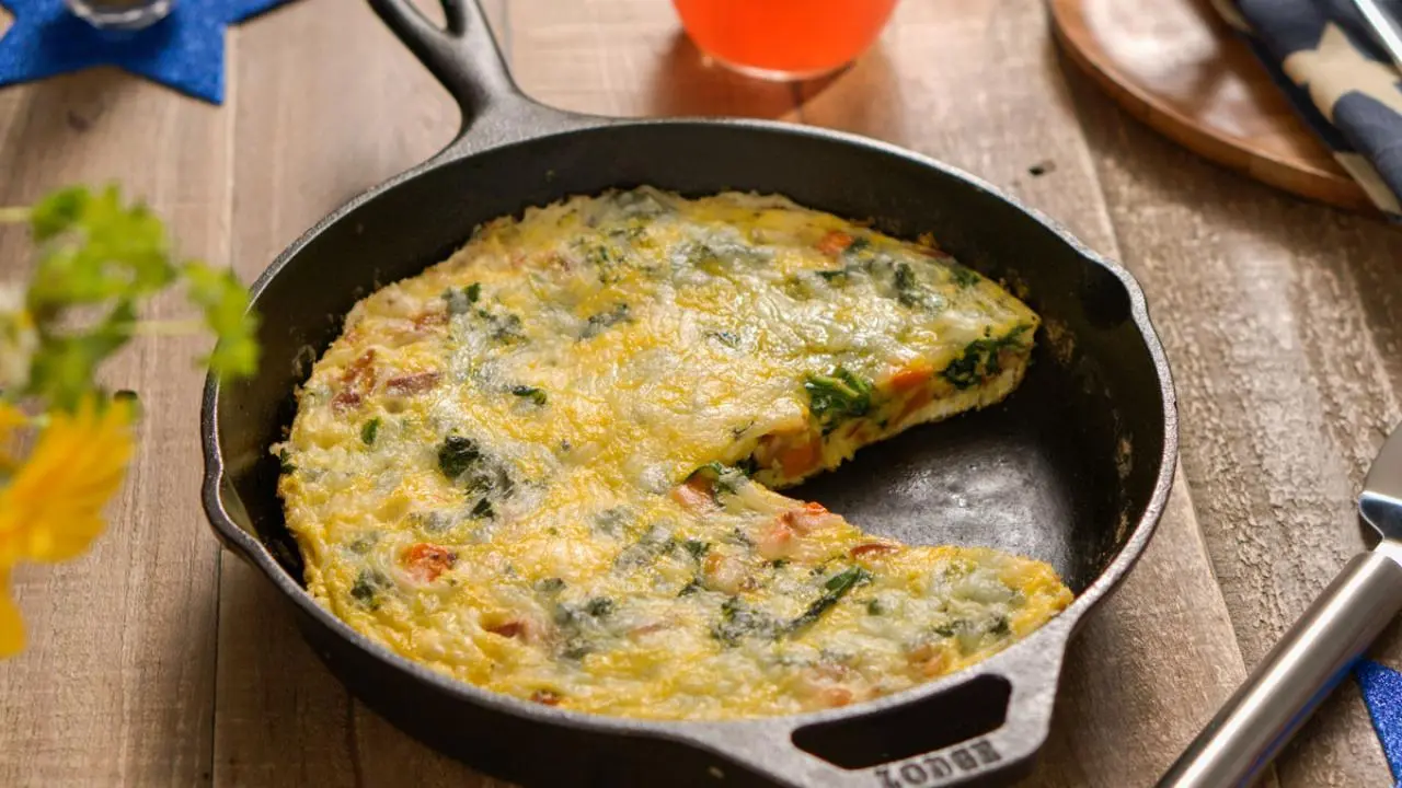 Sweet Potato, Kale and Bacon Frittata