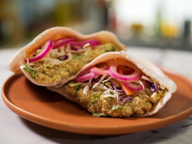 Curried Chickpea Salad Pitas image