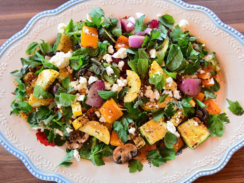 Big Grilled Veggie Salad Recipe Ree Drummond Food Network