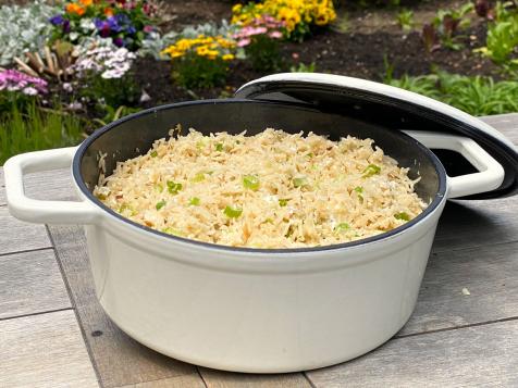 Cheesy Coconut Rice