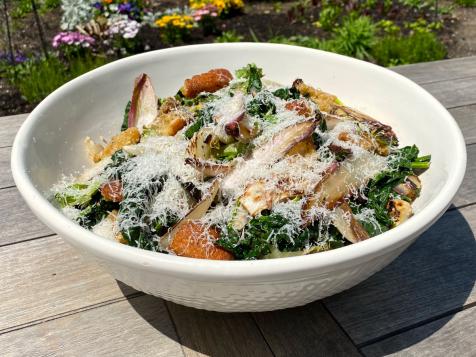 Charred Greens with Citrus Vinaigrette