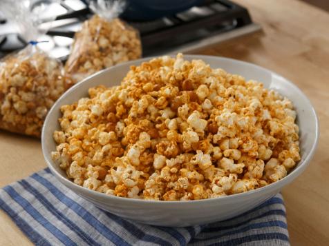 Spiced Popcorn and Chickpea Snack