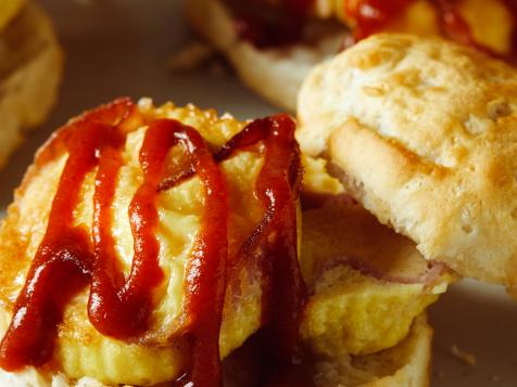 Air Fryer Biscuit Egg Sandwiches