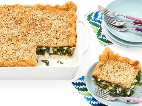 Egyptian Spinach Pie with Hazelnut Dukkah Crust