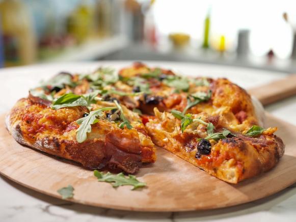 Everything But the Kitchen Sink Pizza Recipe | Geoffrey Zakarian | Food ...