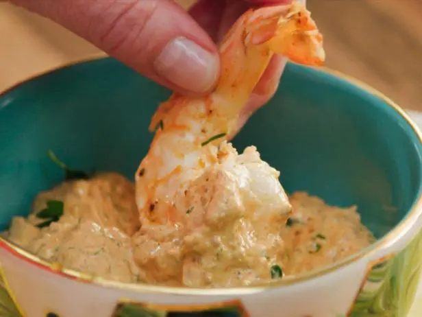 Cajun-Spiced Grilled Shrimp with Remoulade Recipe | Valerie Bertinelli | Food Network