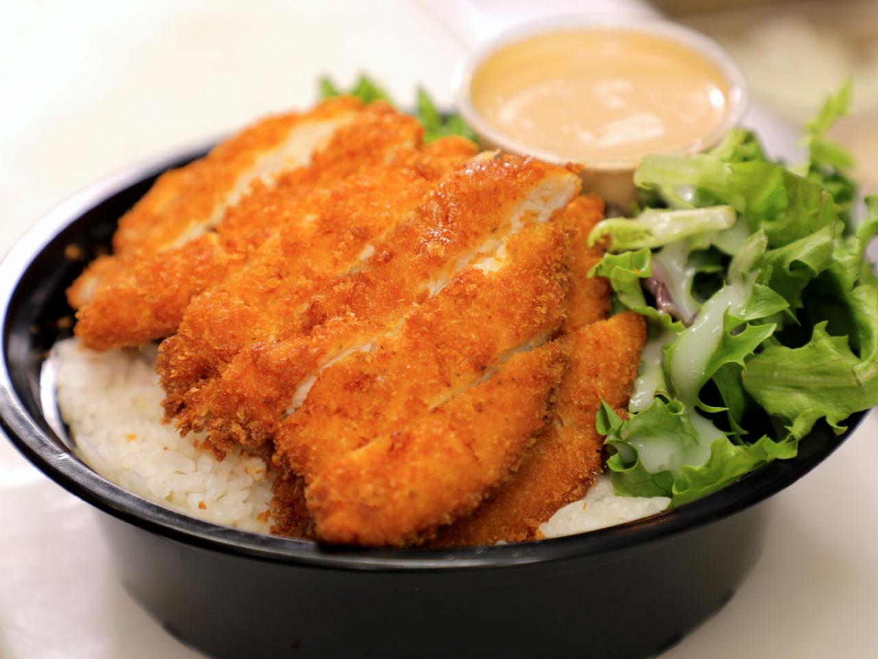 Air Fryer Chicken Katsu Bowl