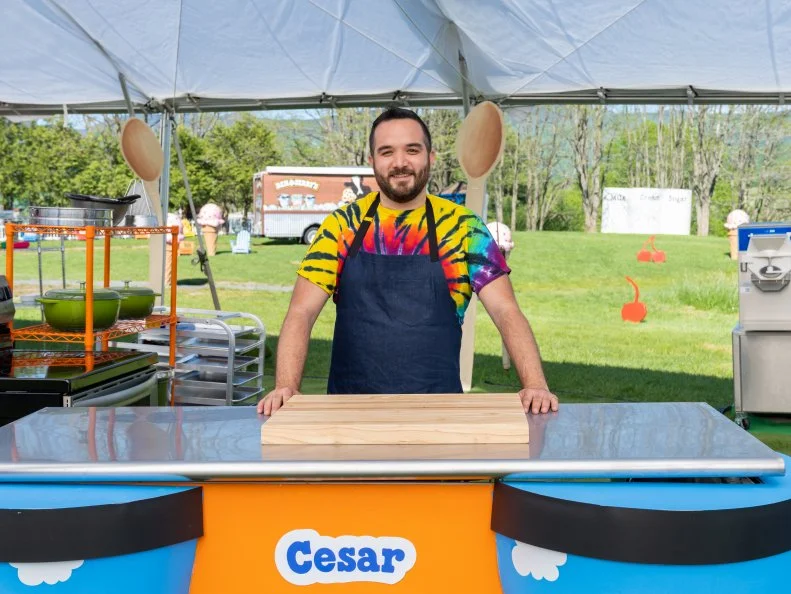 Portrait of contestant Cesar Aldrete, as seen on Ben and Jerry’s The Cold Wars, Season 1.