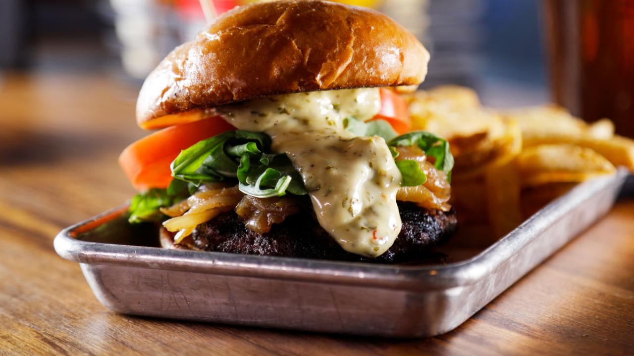 The flank steak burger - Picture of Kuja Bar & Bistro, Helsinki -  Tripadvisor