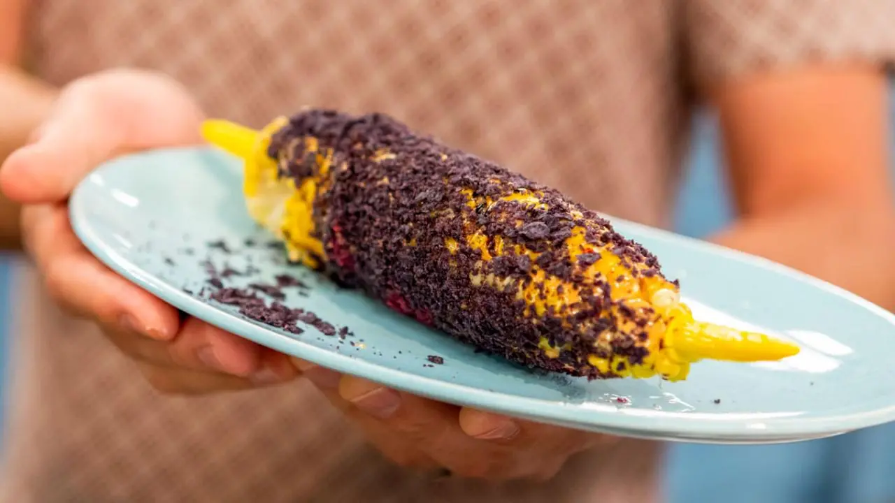 Chipotle Mayo and Blue Corn Tortilla Chips Corn on the Cob