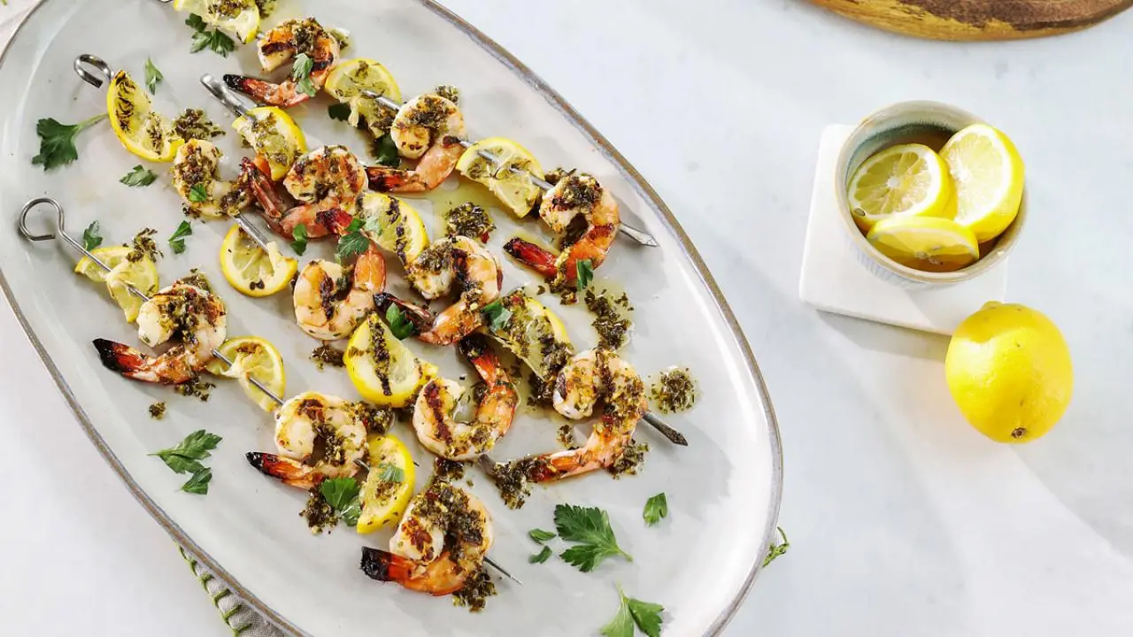 Shrimp Scampi Kabobs