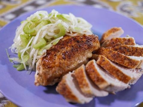 Pan-Seared Chicken with Pear Slaw