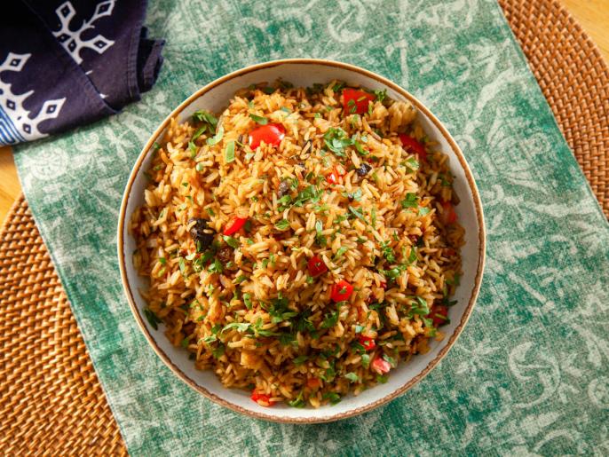 Black Garlic Rice Pilaf Recipe | Ming Tsai | Food Network