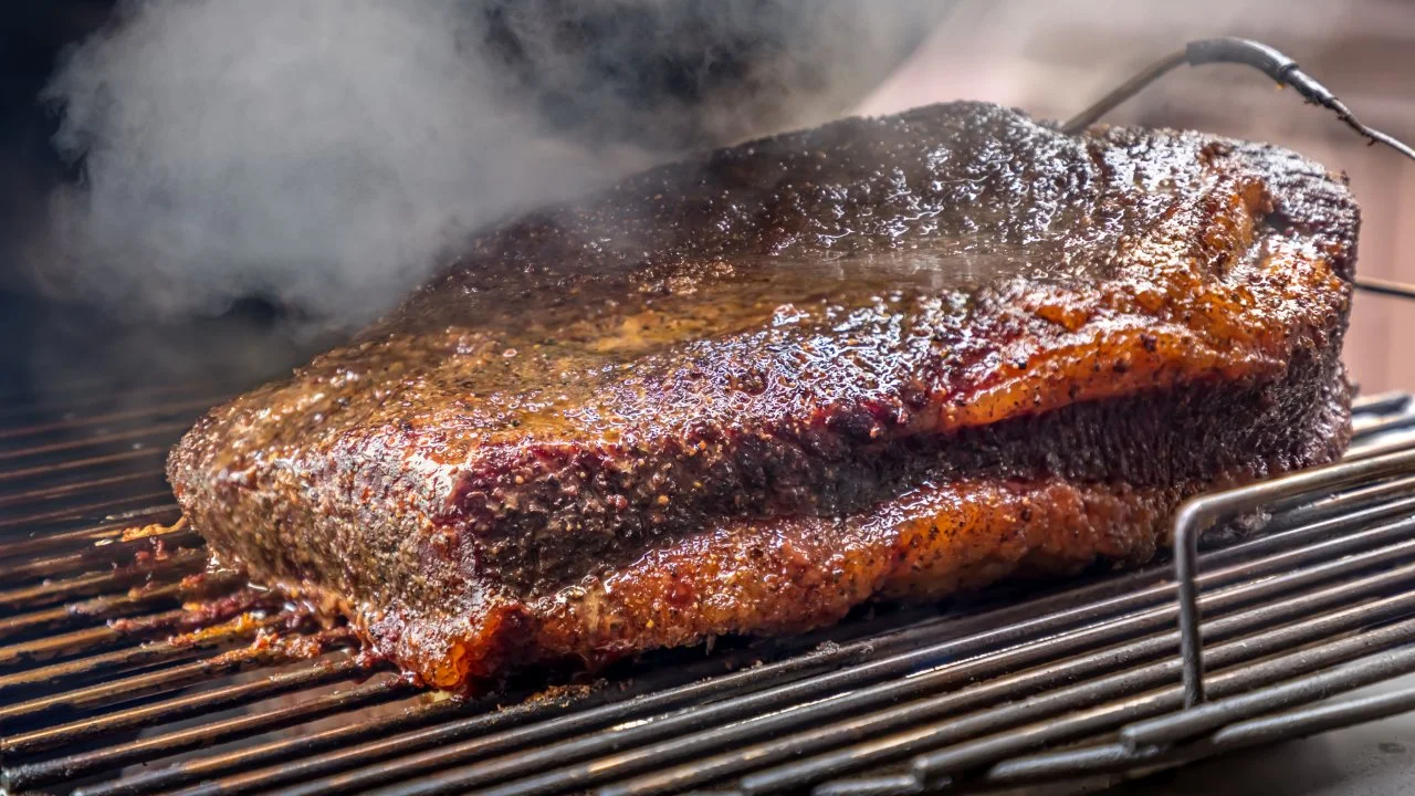 Cooking brisket on charcoal grill best sale