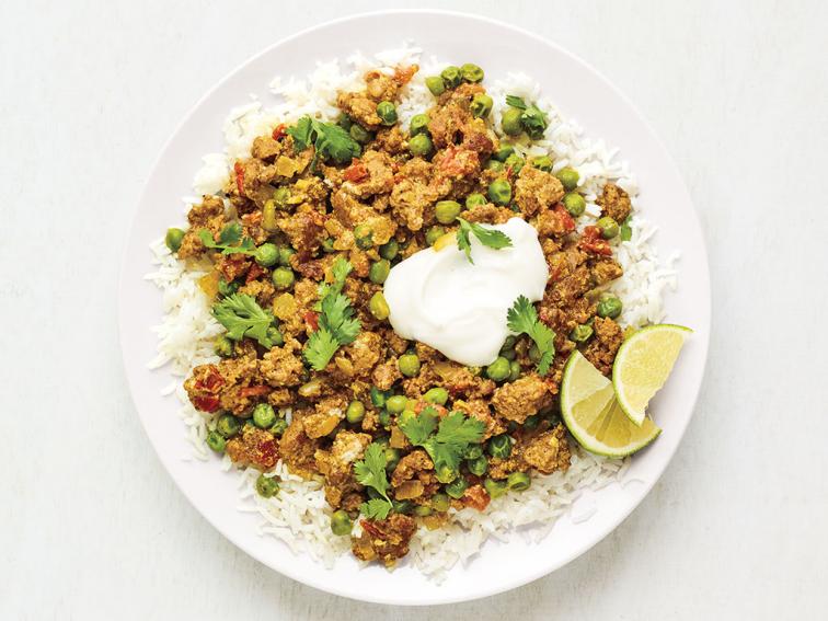 Keema with Peas and Rice Recipe | Food Network Kitchen | Food Network