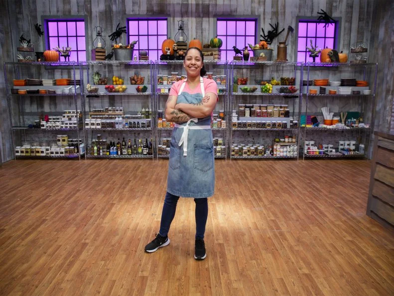 Contestant Ashley Wong, as seen on Halloween Baking Championship, Season 7.