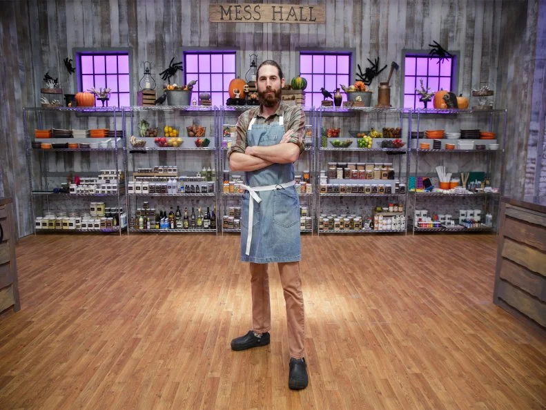 Contestant Guillermo Salinas, as seen on Halloween Baking Championship, Season 7.