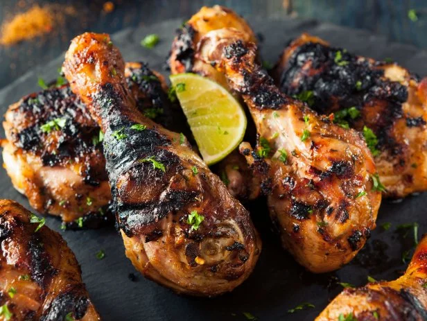 Spicy Grilled Jerk Chicken with Lime and Spices